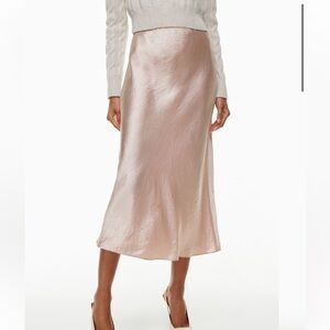 Aritzia Babaton Slip Satin Skirt